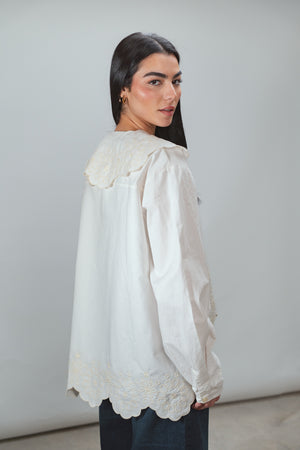 Embroidered Shirt in White