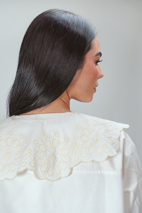 Embroidered Shirt in White
