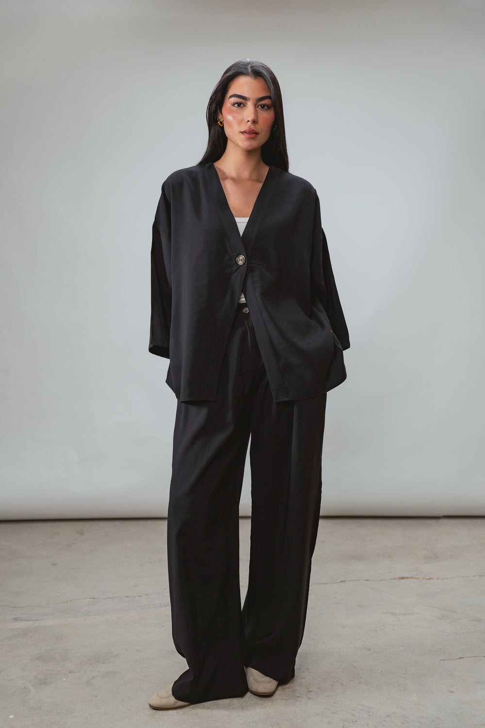 Solo-Button Set in Black