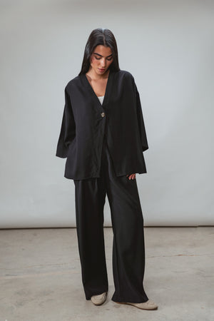 Solo-Button Set in Black