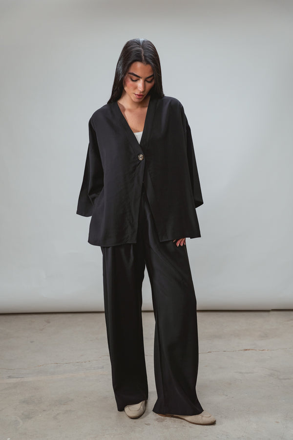 Solo-Button Set in Black