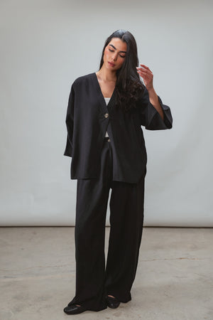 Solo-Button Set in Black