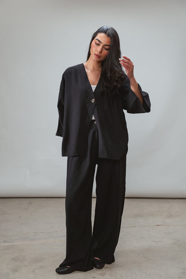 Solo-Button Set in Black