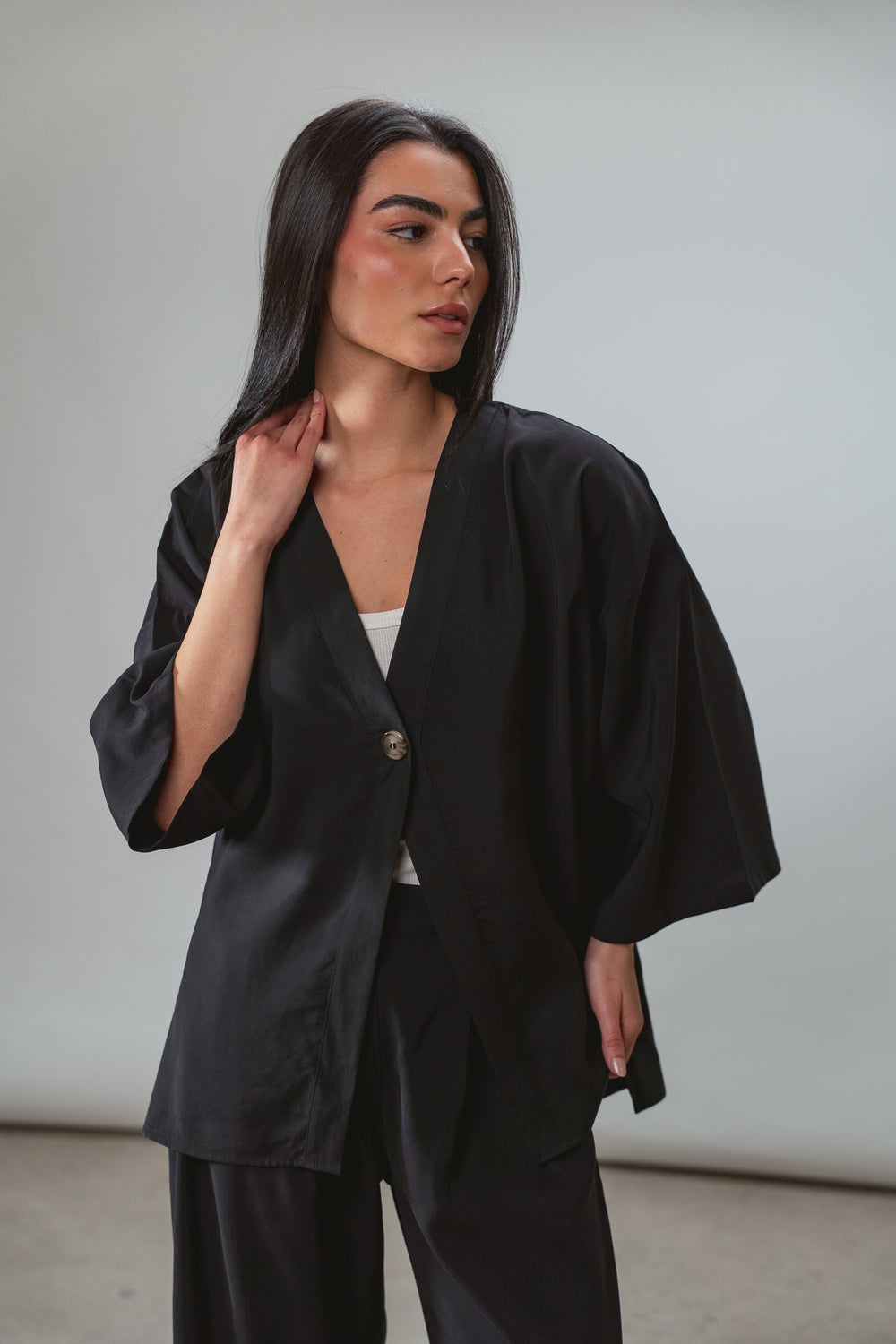 Solo-Button Set in Black