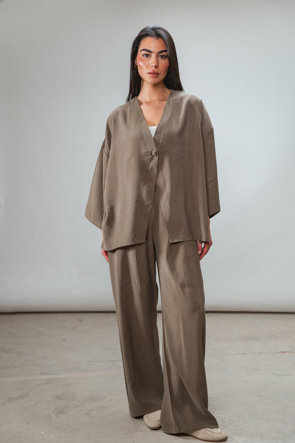 Solo-Button Set in Olive