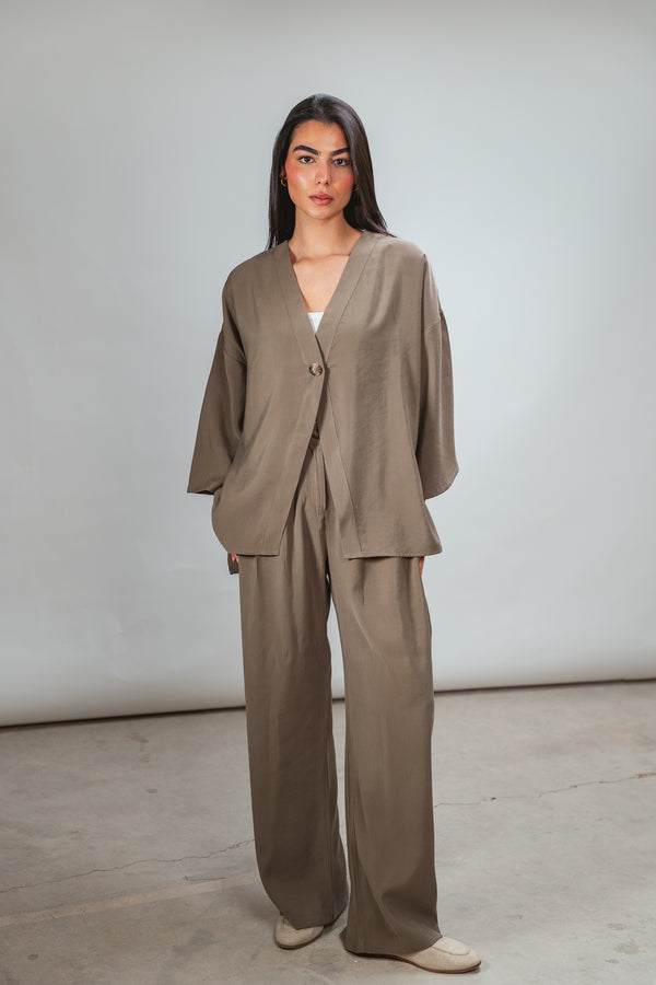 Solo-Button Set in Olive