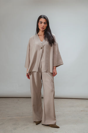 Solo-Button Set in Beige