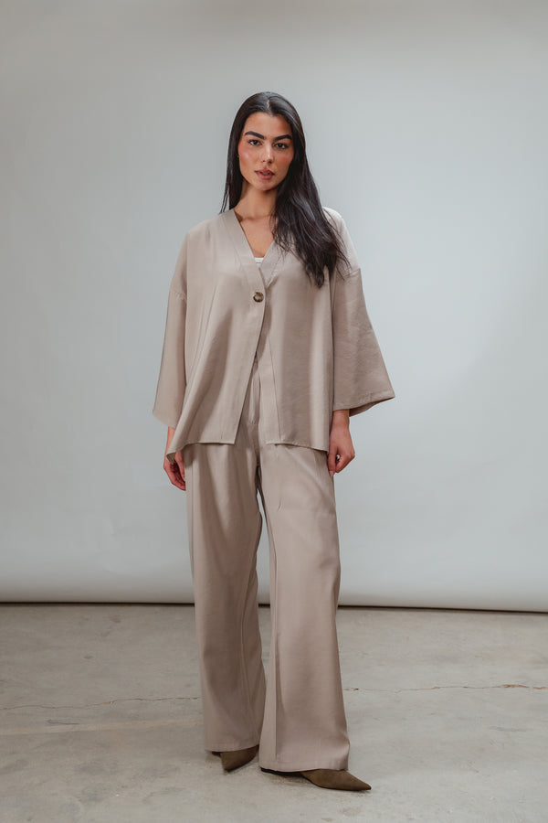 Solo-Button Set in Beige