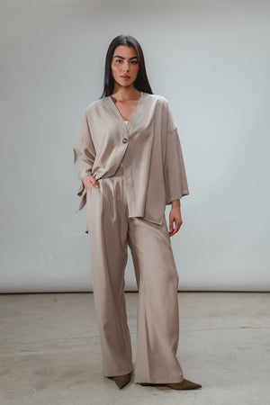 Solo-Button Set in Beige