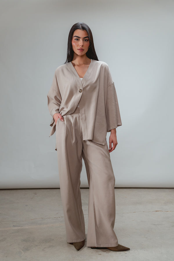 Solo-Button Set in Beige