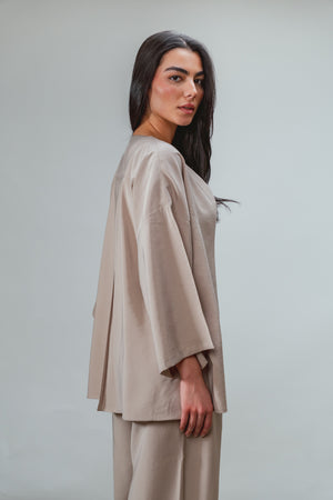 Solo-Button Set in Beige