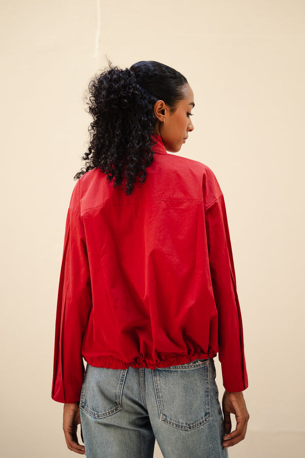 Bomber Jacket in Red
