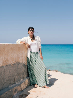 Green Checkered Skirt