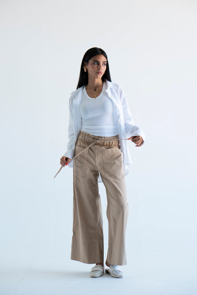 Be Right Back Pants in Beige