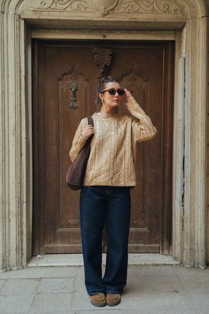 Stardust Sweater In Gold