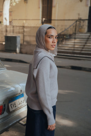 Knit Jacket in Grey