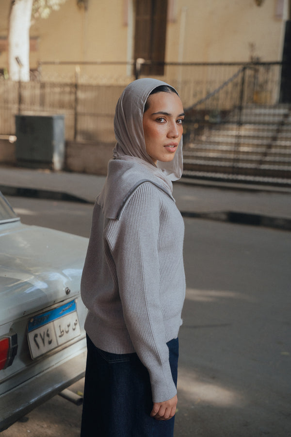 Knit Jacket in Grey