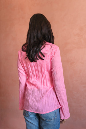 Ruched Top in Pink
