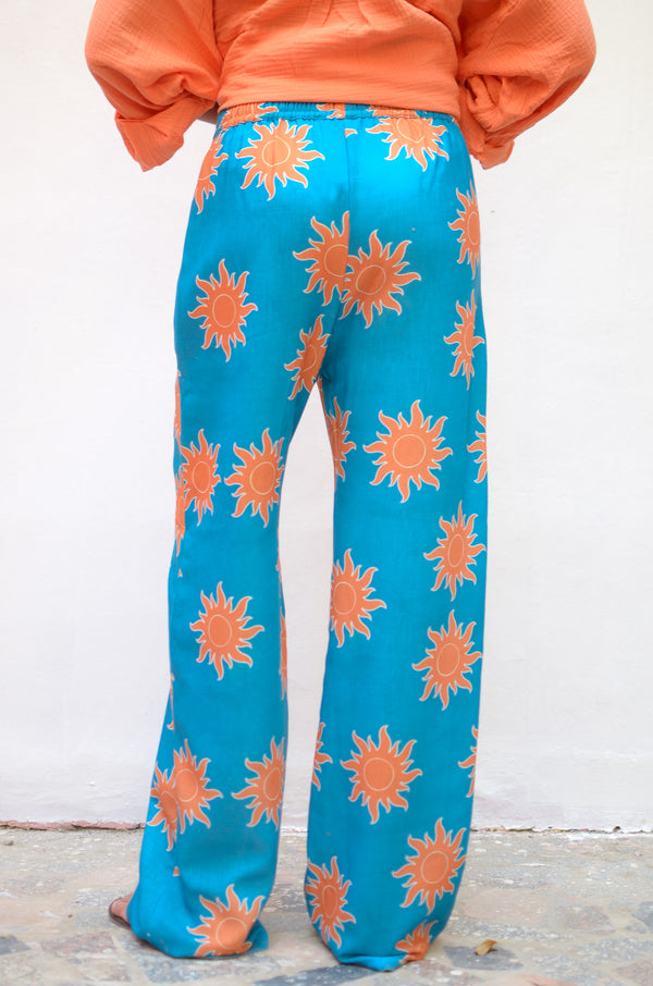 Linen Pants in Blue