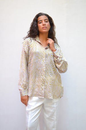 Printed Satin Shirt