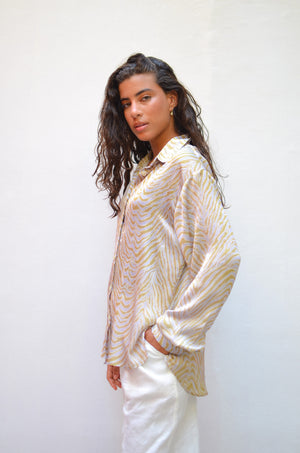 Printed Satin Shirt