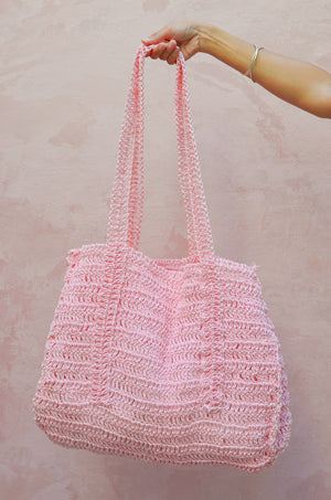 Everyday Beach Bag In Light Pink