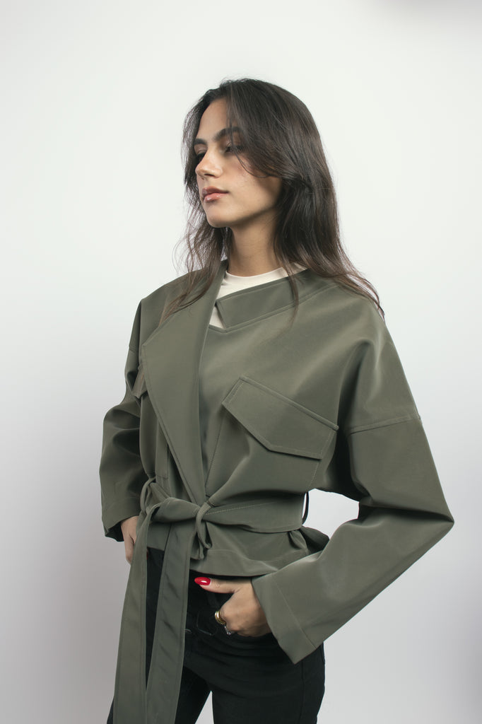 Fast Lane Moto Jacket in Olive