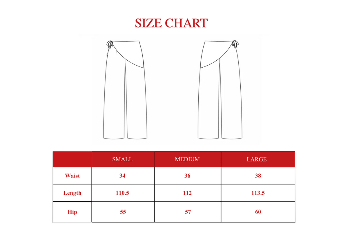 Product size guide