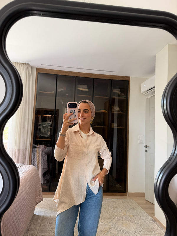 Bottom Line Shirt in Beige