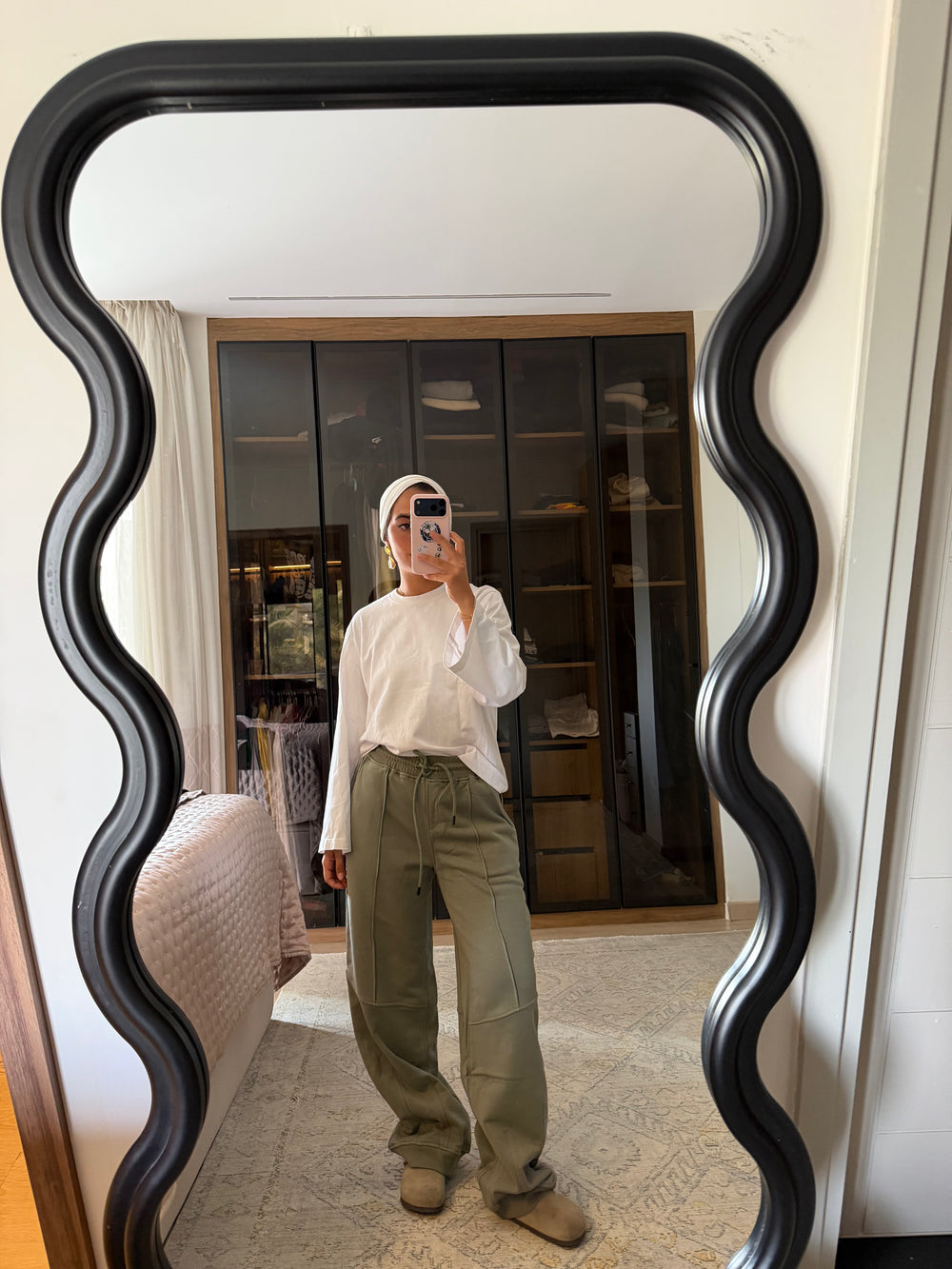 Drawstring Sweatpants in Olive