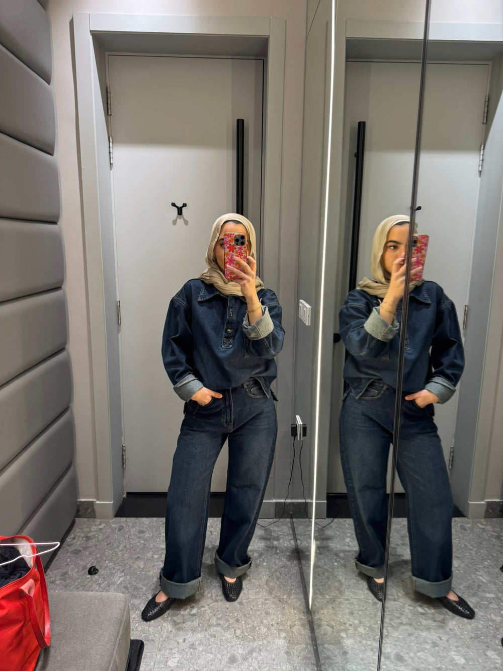 Denim Pants in Dark Blue