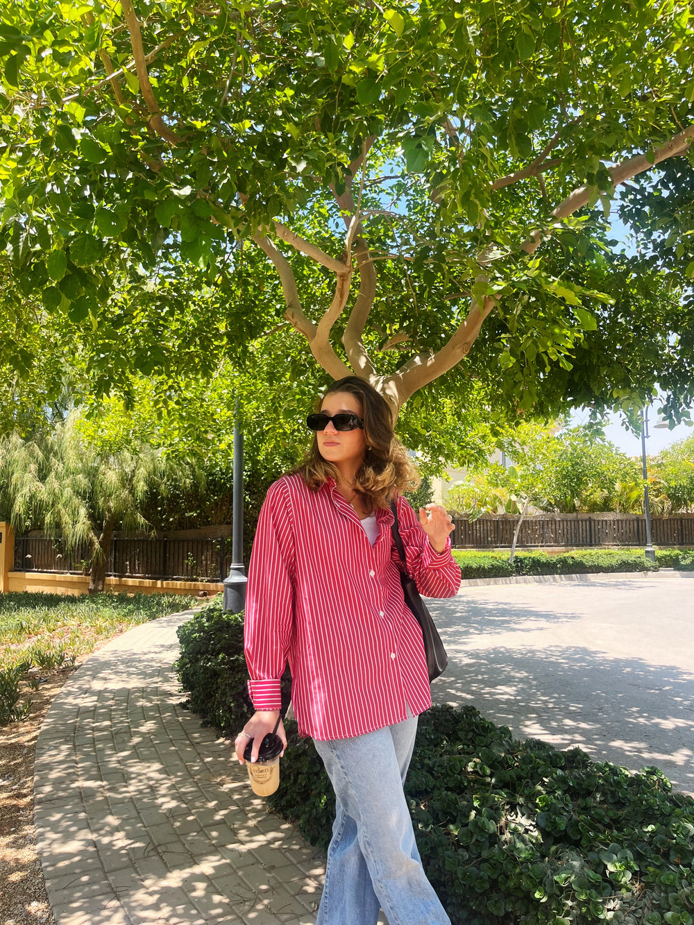 Candy Stripe Shirt in Red