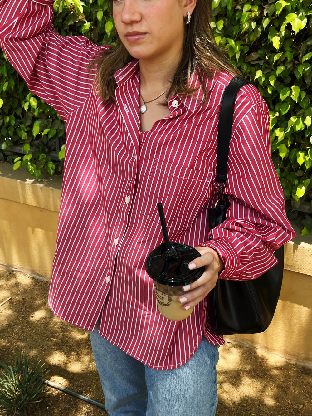 Candy Stripe Shirt in Red