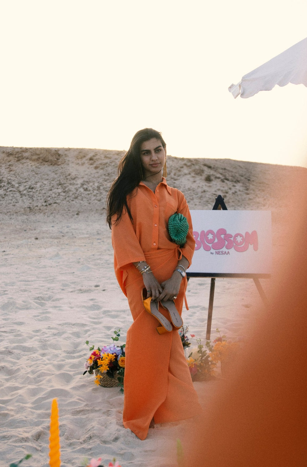 Blossoming Summer Set in Orange