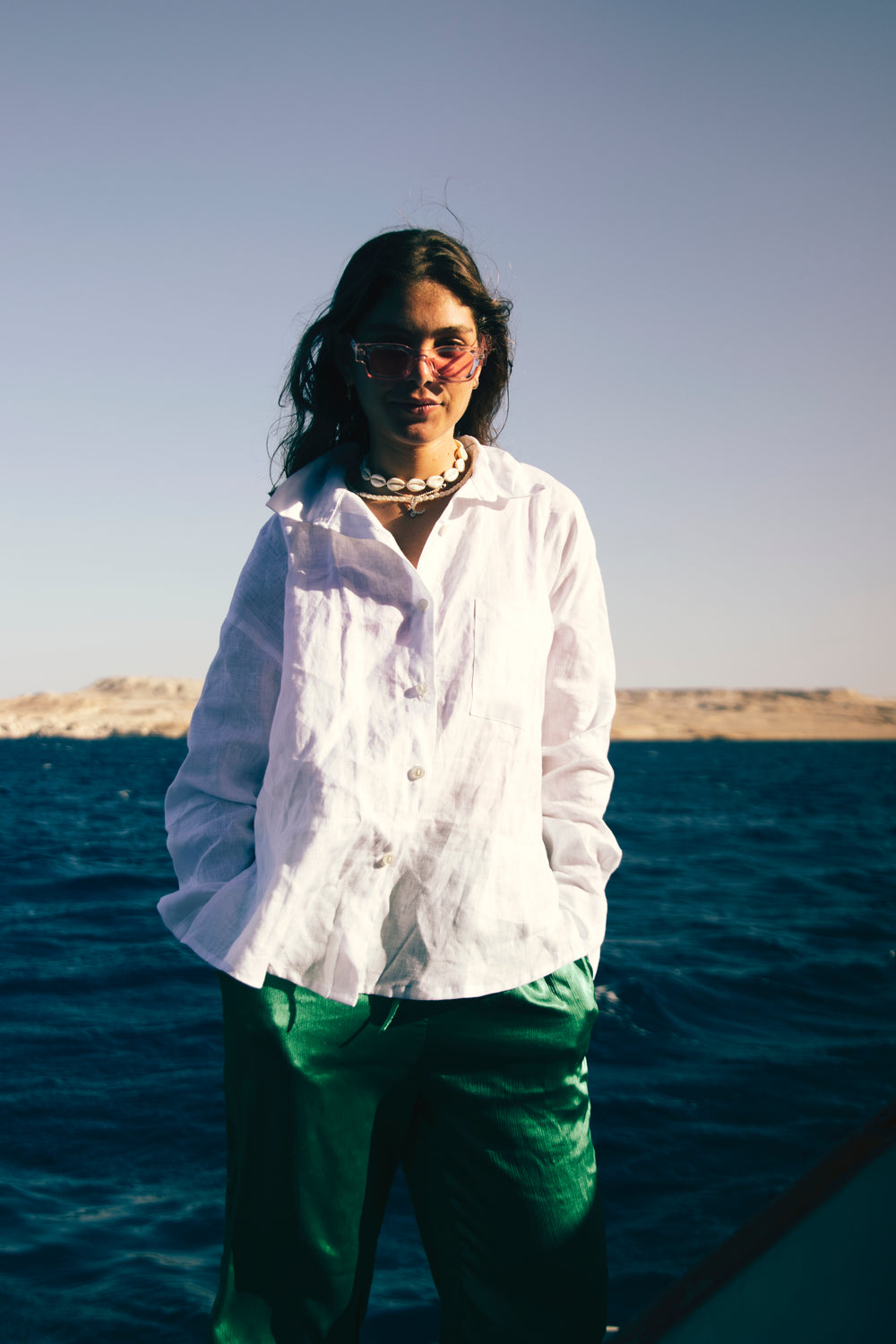 Livin’ In Linen Shirt in White