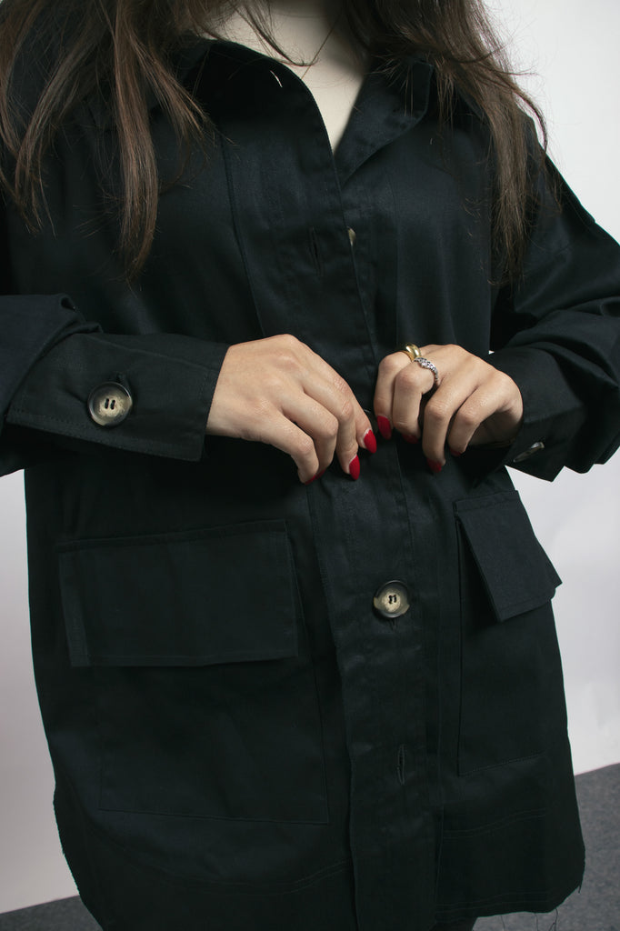 Layer It Overshirt in Black
