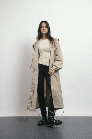 Snowflakes Jacket in Beige