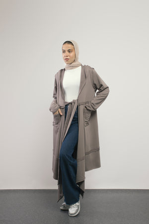 Over You Midi Cardigan in Cafe