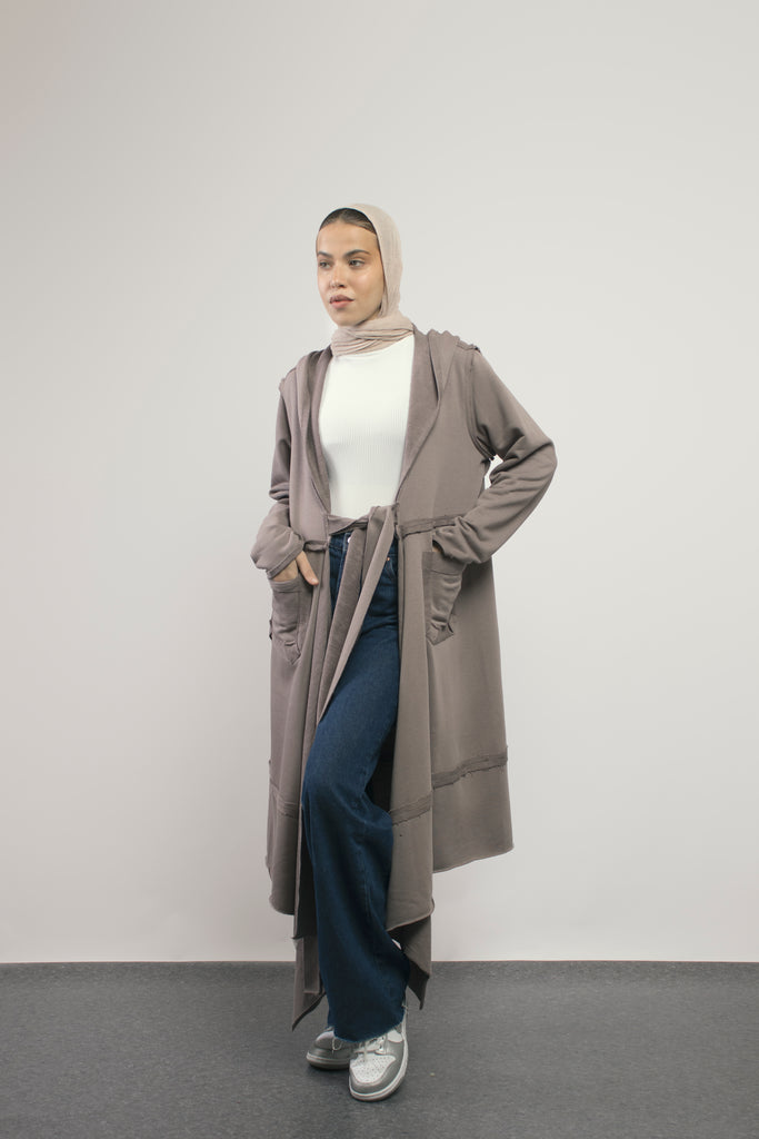 Over You Midi Cardigan in Cafe