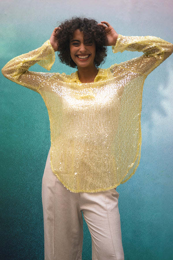 Hotline Bling Top in Yellow