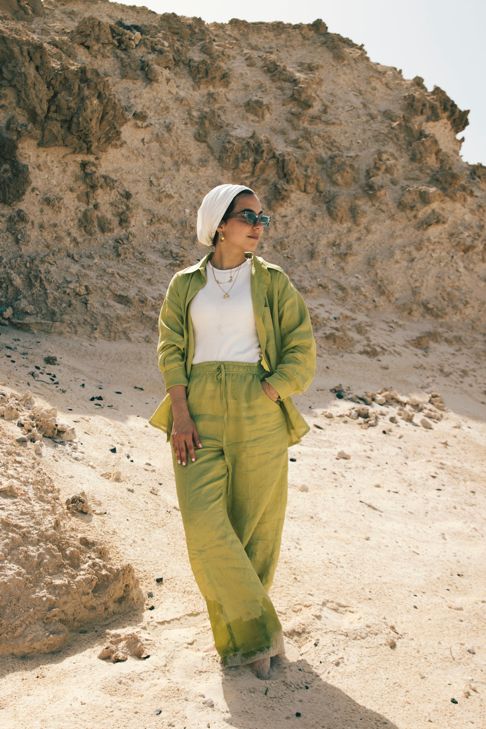 Livin’ In Linen Pants in Pistachio