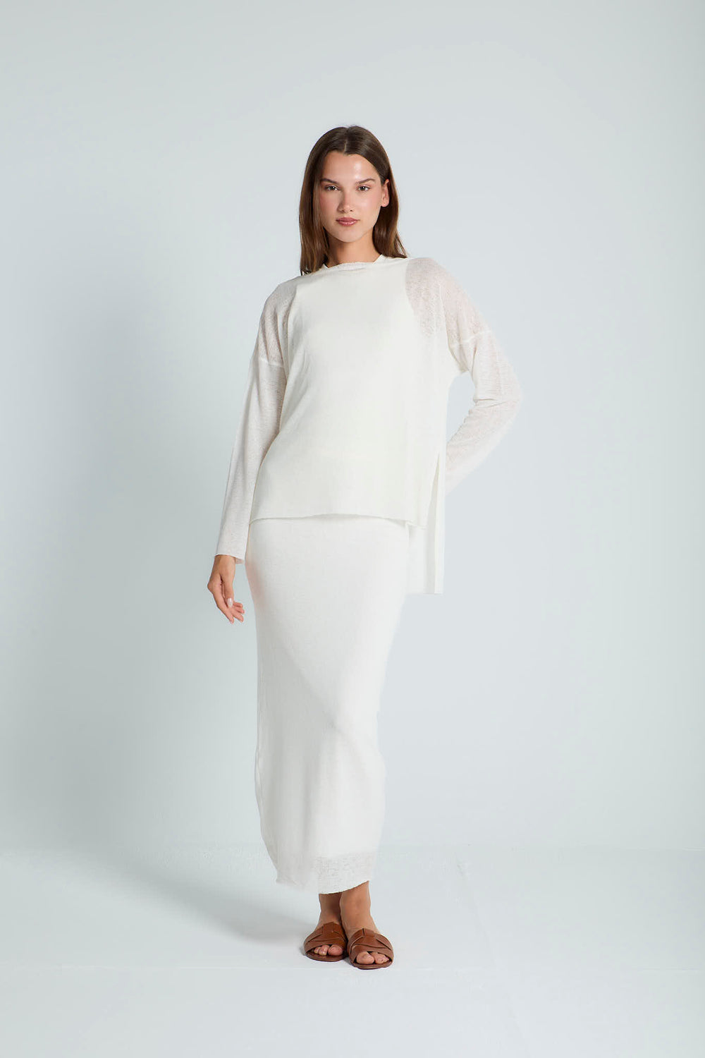 Midweek Mesh set in Off-White