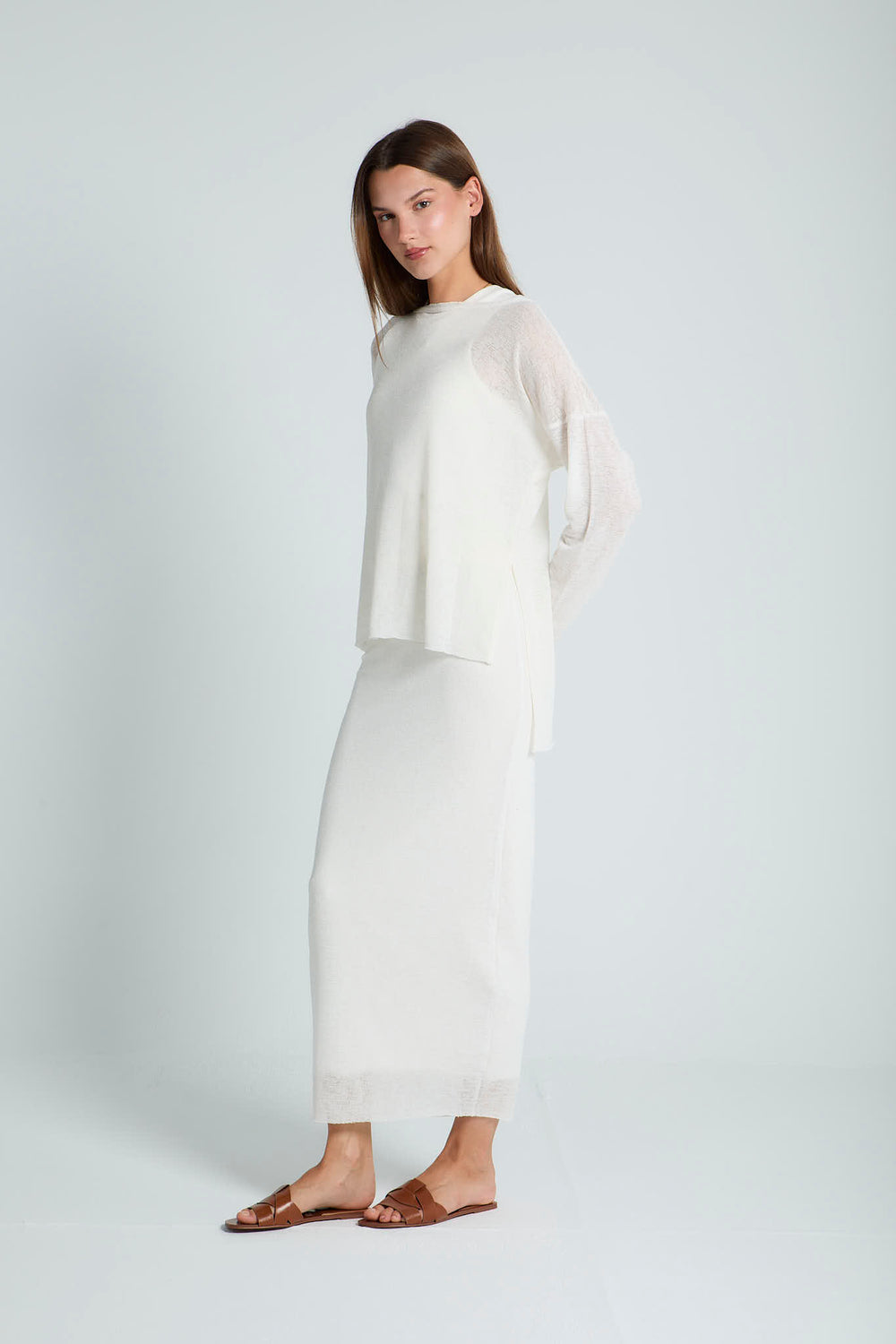 Midweek Mesh set in Off-White
