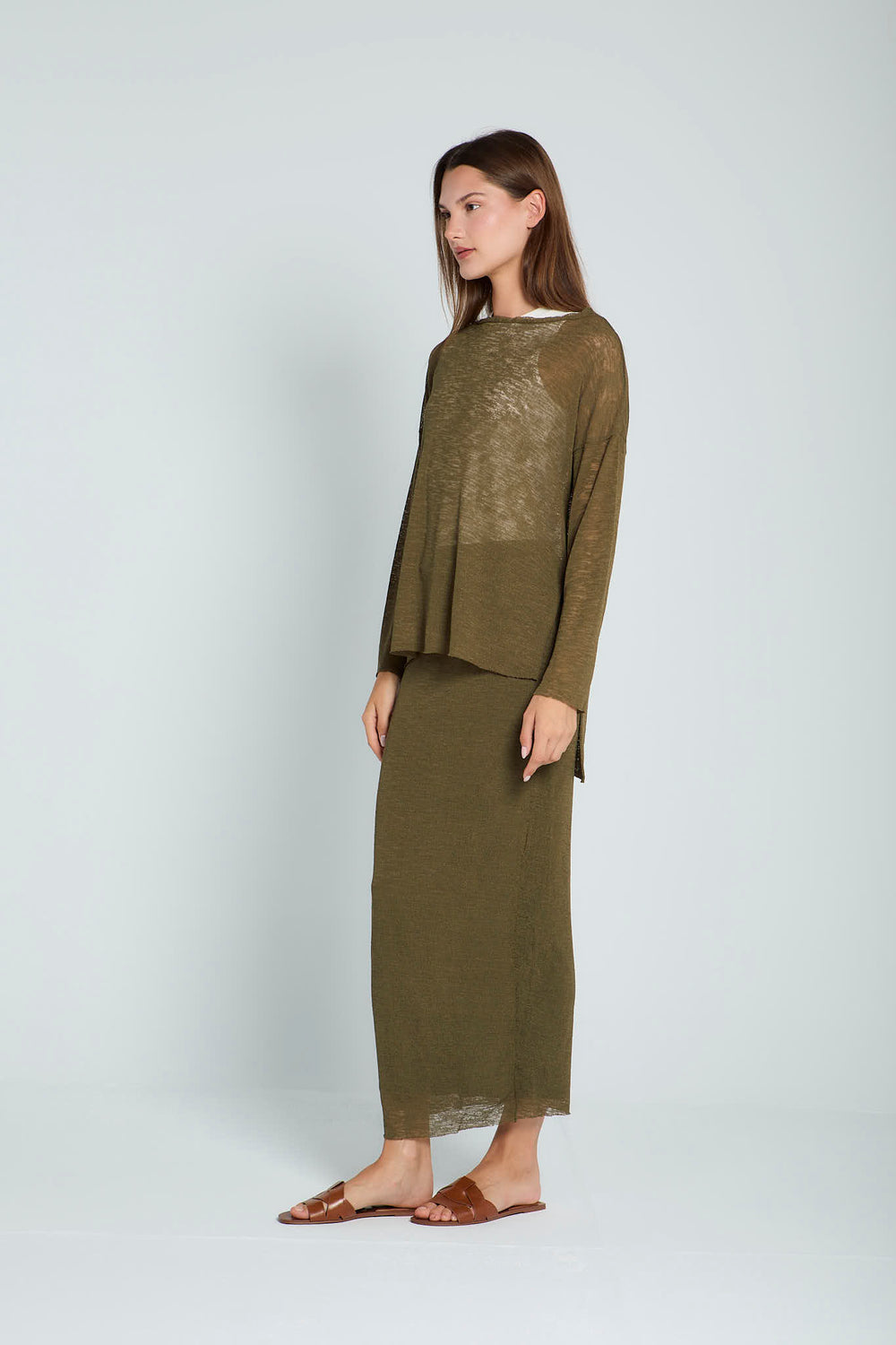 Midweek Mesh set in Olive
