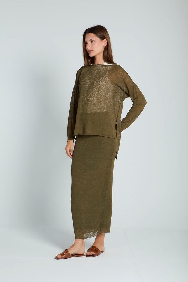 Midweek Mesh set in Olive
