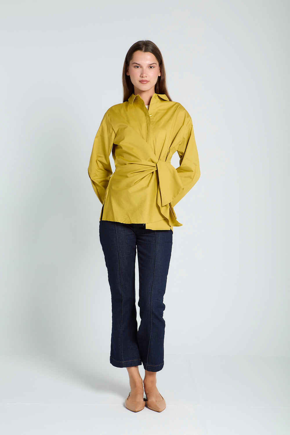 Forever Wrap Top in Lime