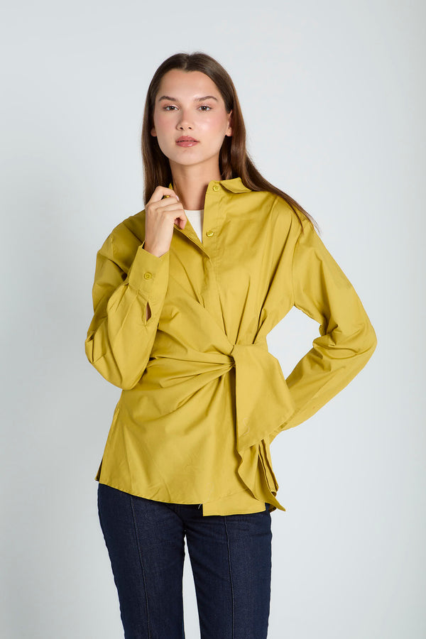 Forever Wrap Top in Lime