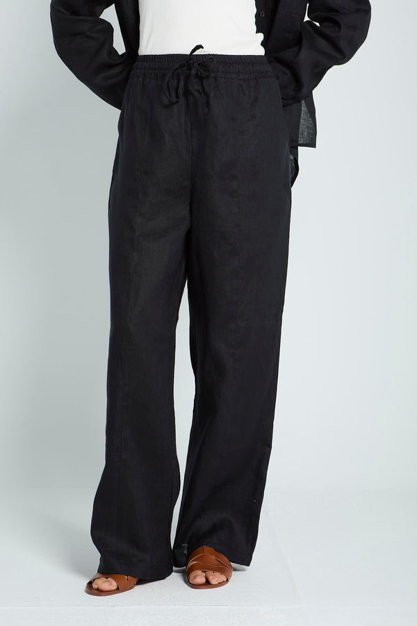Livin’ In Linen Pants in Black