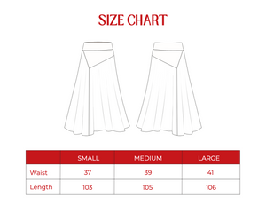 Multi Cut Skirt in Black