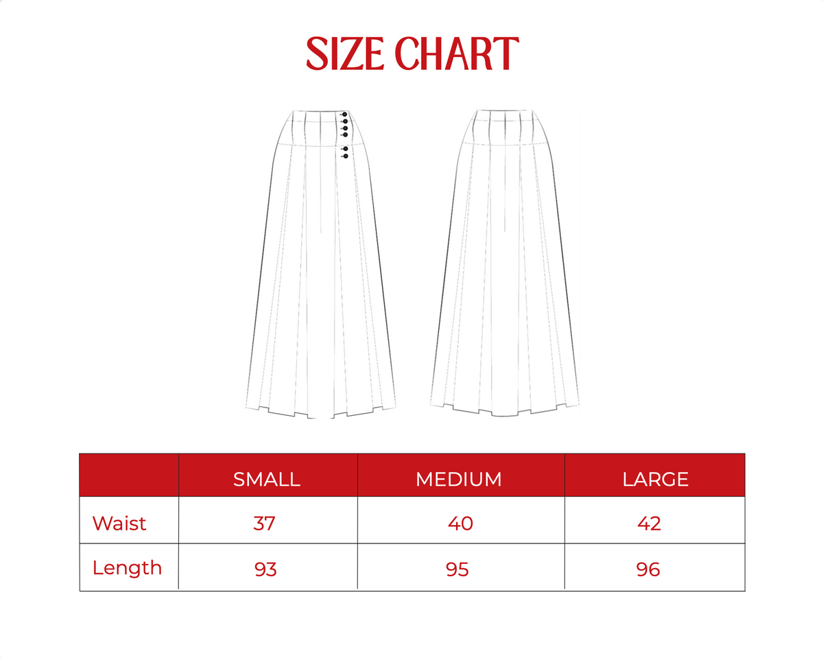 Product size guide